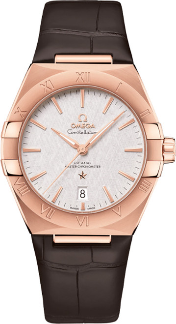 OMEGA Constellation Rose Gold Leather Strap Men'S Watch 131.53.39.20.02.001 Image 1