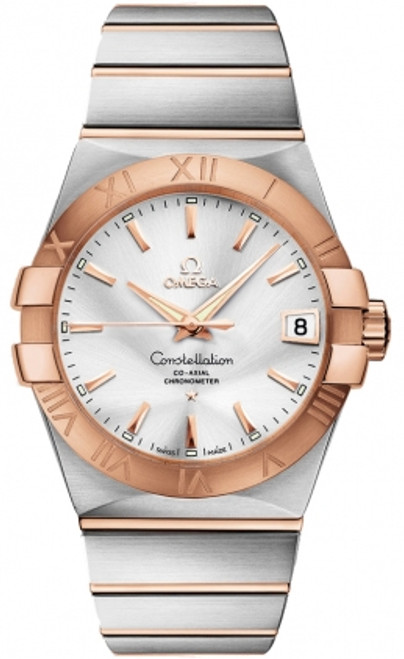 OMEGA Constellation Steel & 18K Rose Gold Men'S Watch 123.20.38.21.02.001 Image 1 OMEGA Constellation Steel & 18K Rose Gold Men'S Watch 123.20.38.21.02.001 Image 1