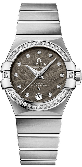 OMEGA Constellation Steel Diamond Bezel Women'S Watch 123.15.27.20.56.001 Image 1
