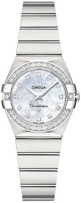 OMEGA Constellation 24Mm Steel Women'S Watch 123.15.24.60.55.001 Image 1