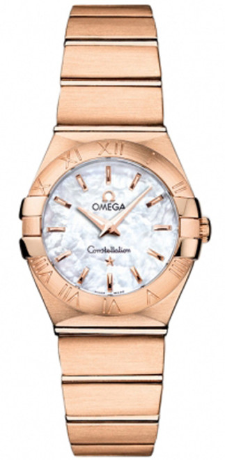 OMEGA Constellation Solid Rose Gold Luxury Women'S Watch 123.50.24.60.05.001 Image 1