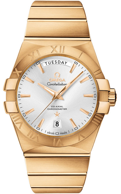 OMEGA Constellation Solid 18K Yellow Gold Men'S Watch 123.50.38.22.02.002 Image 1 OMEGA Constellation Solid 18K Yellow Gold Men'S Watch 123.50.38.22.02.002 Image 1