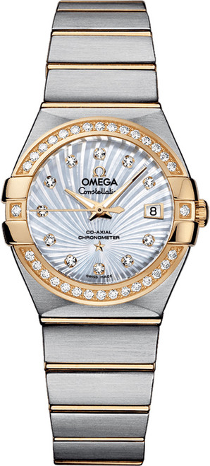 OMEGA Constellation Diamond Bezel 27Mm Women'S Watch 123.25.27.20.55.002 Image 1
