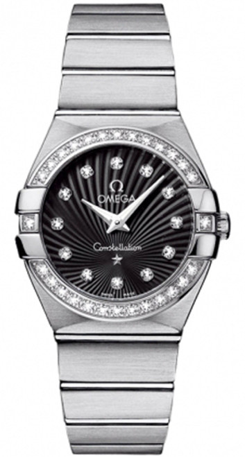 OMEGA Constellation Steel Diamond Women'S Watch 123.15.27.60.51.001 Image 1