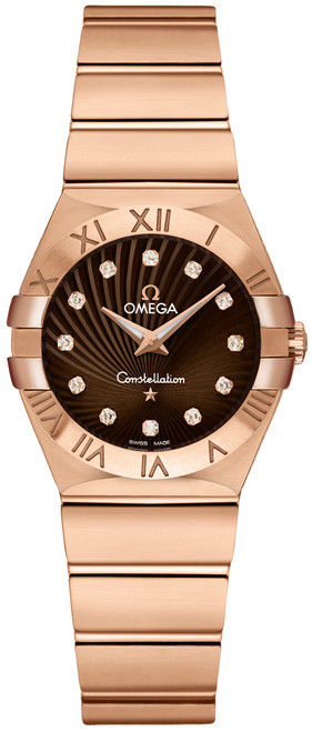 OMEGA Constellation Brown & Diamond Dial Women'S Luxury Watch 123.50.27.60.63.002 Image 1