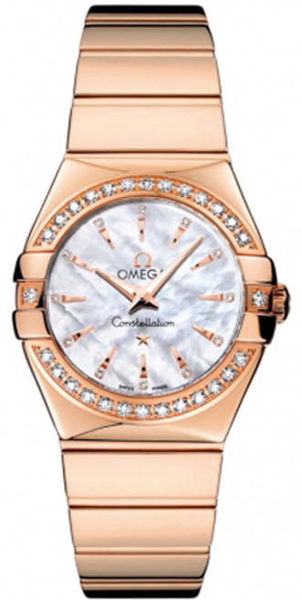 OMEGA Constellation Rose Gold Diamond Women'S Watch 123.55.27.60.55.006 Image 1