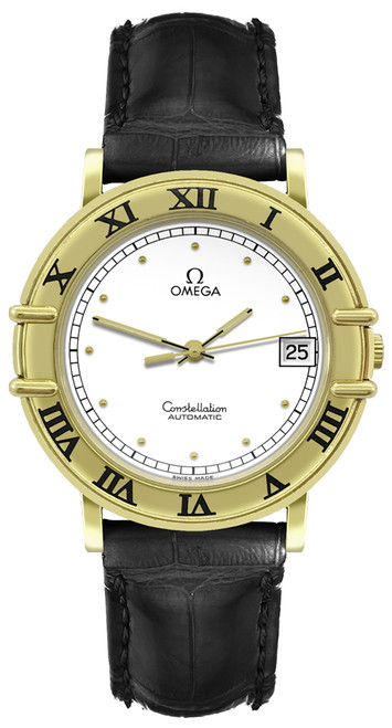 OMEGA Constellation Solid 18K Yellow Gold Men'S Watch 168.0075 Image 1