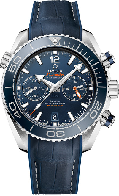 OMEGA Seamaster Planet Ocean Blue Chronograph Men'S Watch 215.33.46.51.03.001 Image 1