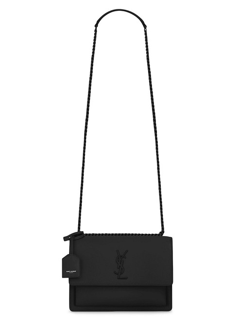 SAINT LAURENT Sunset Medium Chain Bag In Smooth Leather NERO Image 1