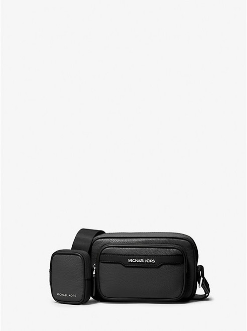 MICHAEL KORS Cooper Pebbled Leather Camera Bag BLACK Image 1 MICHAEL KORS Cooper Pebbled Leather Camera Bag BLACK Image 1
