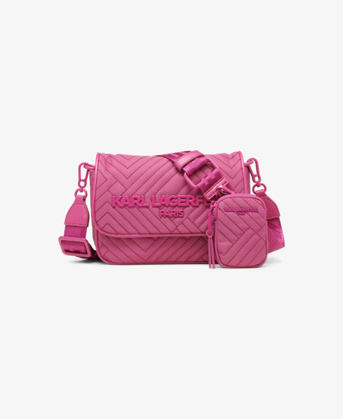KARL LAGERFELD  Voyage Nylon Crossbody - Pink