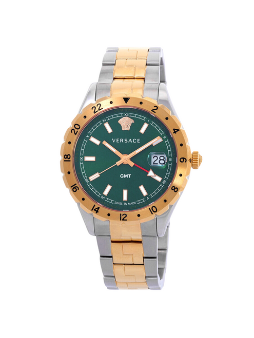 VERSACE  Hellenyium GMT Quartz Green Dial Men's Watch
