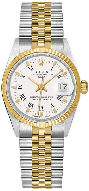 ROLEX Datejust 31 White Dial Steel & 18K Yellow Gold Women'S Watch 68273 Image 1 ROLEX Datejust 31 White Dial Steel & 18K Yellow Gold Women'S Watch 68273 Image 1