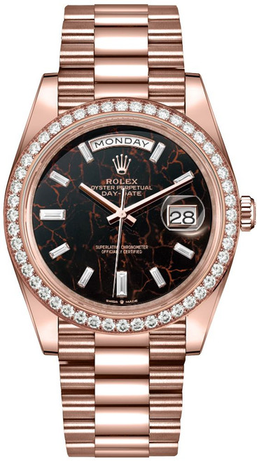 ROLEX Day-Date 40 Diamond Bezel President Bracelet Men'S Watch 228345Rbr-0016 Image 1 ROLEX Day-Date 40 Diamond Bezel President Bracelet Men'S Watch 228345Rbr-0016 Image 1