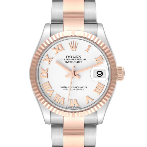 ROLEX Datejust 31 Midsize Steel Rose Gold White Dial Ladies Watch 278271 Image 1