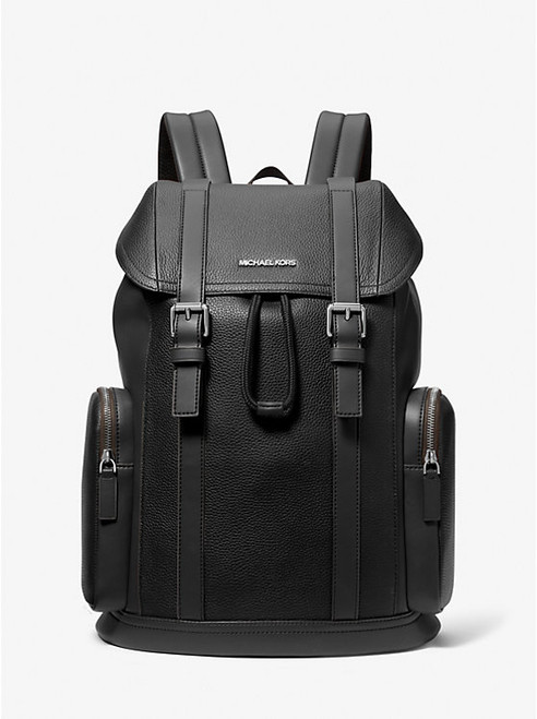 MICHAEL KORS Cooper Pebbled Leather Backpack BLACK Image 1