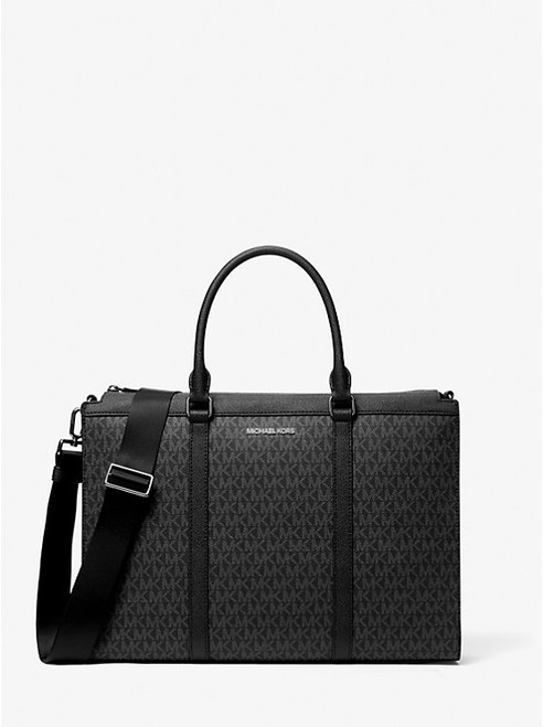 MICHAEL KORS Cooper Signature Logo Briefcase BLACK Image 1 MICHAEL KORS Cooper Signature Logo Briefcase BLACK Image 1