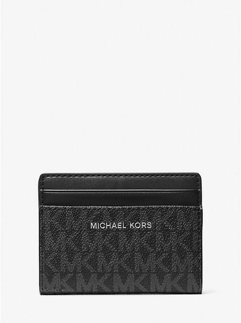 MICHAEL KORS Cooper Signature Logo Bi-Fold Wallet BLACK Image 1