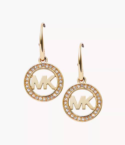 MICHAEL KORS Mk Gold-Tone Logo Drop Earrings Mkj4794710 Image 1