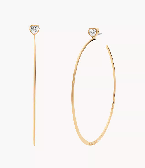 MICHAEL KORS Fashion Gold-Tone Stainless Steel Hoop Earring Mkj7900710 Image 1