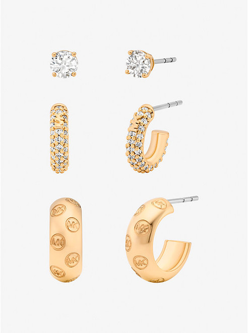 MICHAEL KORS 3-Piece Earrings Gift Set GOLD Image 1