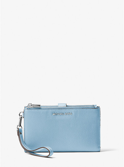 MICHAEL KORS Adele Leather Smartphone Wallet CHAMBRAY Image 1