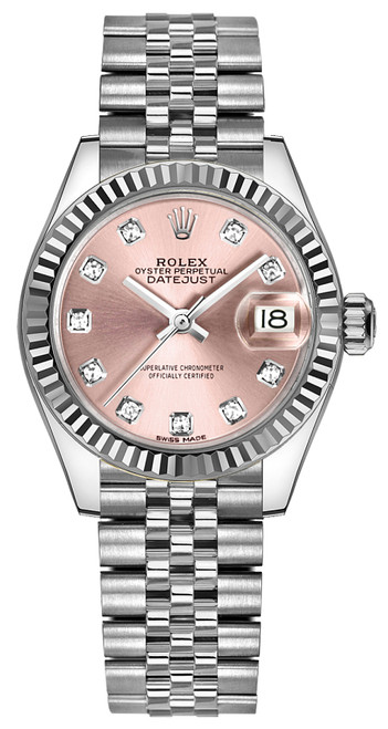 ROLEX Lady-Datejust 28 Pink Diamond Dial Women'S Watch 279174-0003 Image 1