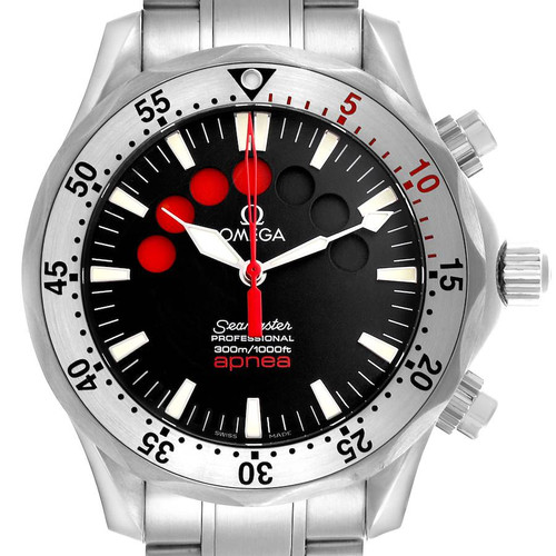 OMEGA Seamaster Apnea Jacques Mayol Steel Mens Watch 2595.50.00 Image 1