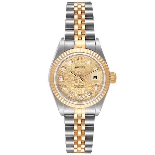 ROLEX Datejust Steel Yellow Gold Diamond Dial Ladies Watch (@Delhi Studio)