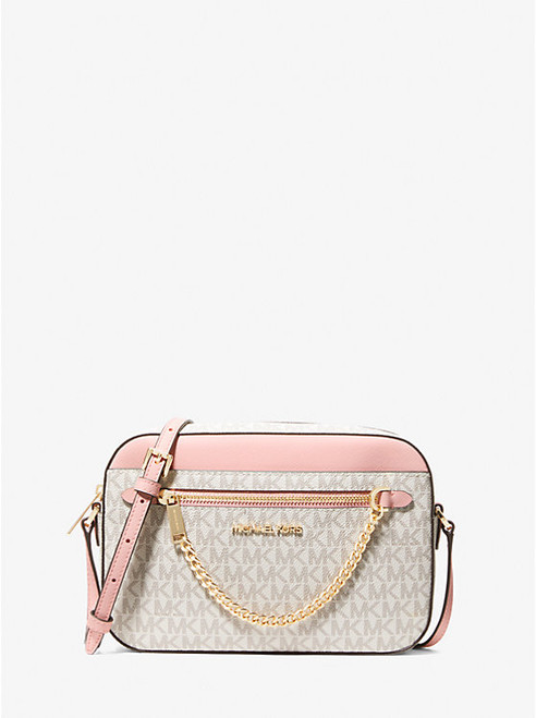 MICHAEL KORS  Jet Set Item Large Logo Chain Crossbody Bag - Pwd Blsh Mlt
