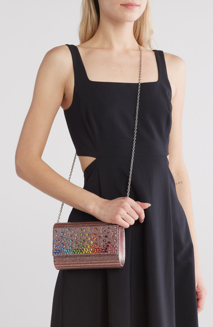 KURT GEIGER Party Glitter Envelope Clutch - Light/ Pastel Pink KURT GEIGER Party Glitter Envelope Clutch - Light/ Pastel Pink