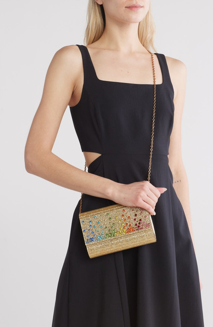 KURT GEIGER Party Glitter Envelope Clutch - Gold KURT GEIGER Party Glitter Envelope Clutch - Gold