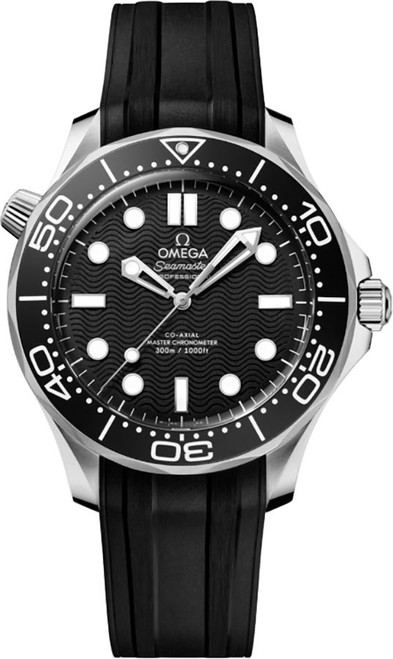 OMEGA Seamaster Diver 300M Black Rubber Strap Men'S Watch 210.32.42.20.01.003 Image 1 OMEGA Seamaster Diver 300M Black Rubber Strap Men'S Watch 210.32.42.20.01.003 Image 1