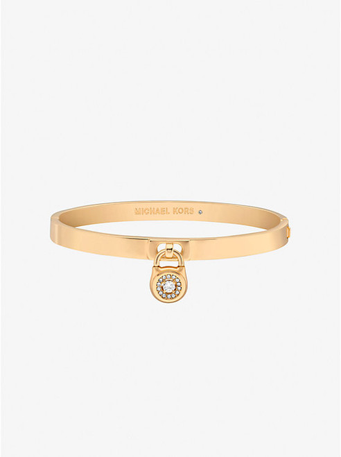 MICHAEL KORS Pavé Lock Bangle GOLD Image 1