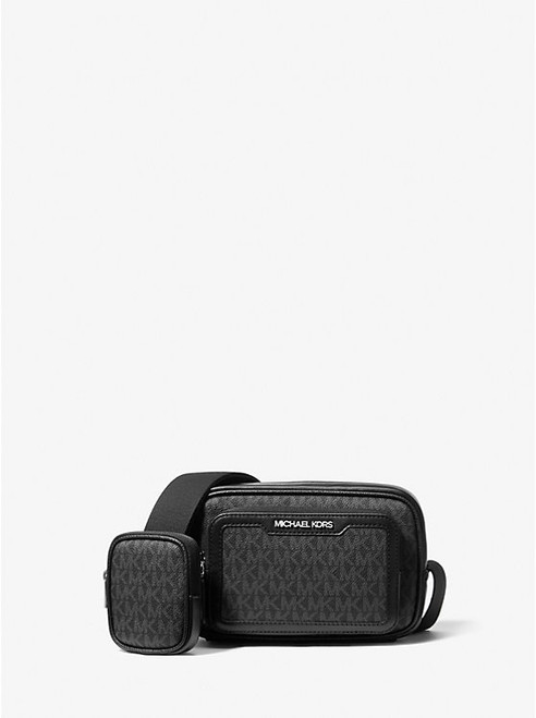 MICHAEL KORS Cooper Signature Logo Camera Crossbody Bag With Pouch BLACK Image 1 MICHAEL KORS Cooper Signature Logo Camera Crossbody Bag With Pouch BLACK Image 1