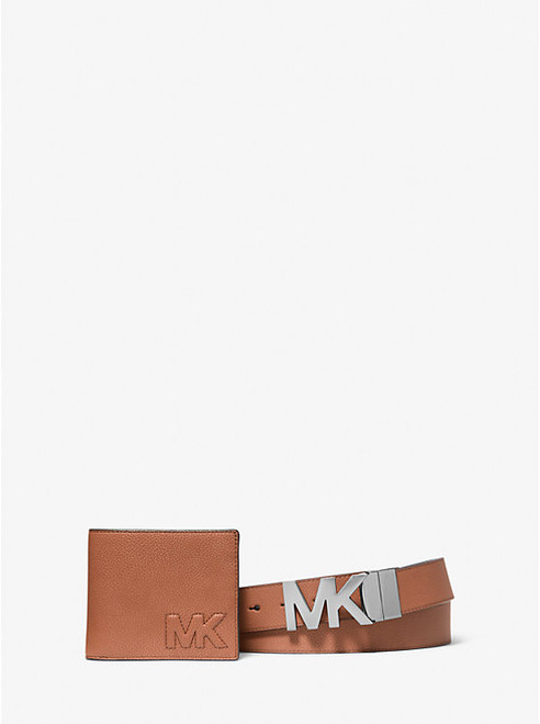 MICHAEL KORS Billfold Wallet And Belt Gift Set LUGGAGE Image 1 MICHAEL KORS Billfold Wallet And Belt Gift Set LUGGAGE Image 1