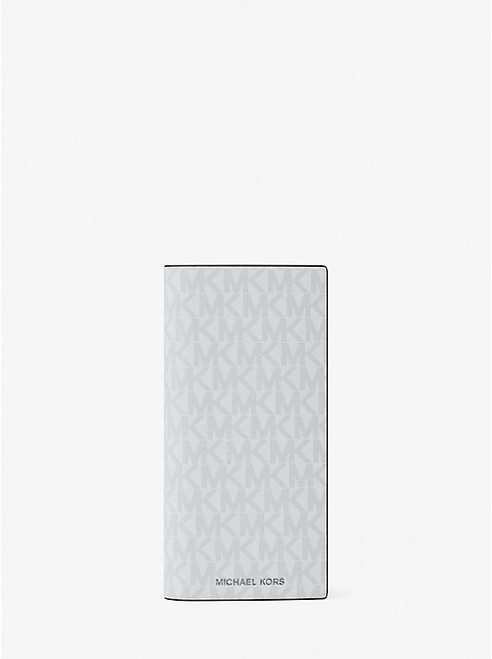 MICHAEL KORS Cooper Signature Logo Bi-Fold Wallet BRIGHT WHT Image 1