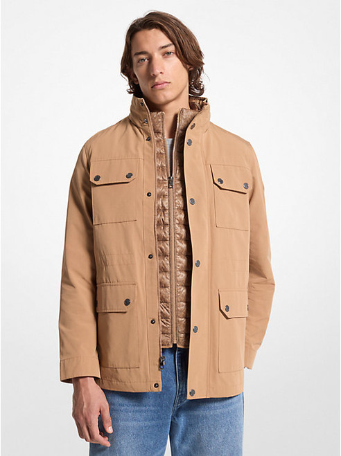 MICHAEL KORS 2-In-1 Woven Field Jacket ACC CAMEL Image 1
