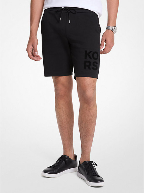 MICHAEL KORS Kors Cotton Blend Shorts BLACK Image 1
