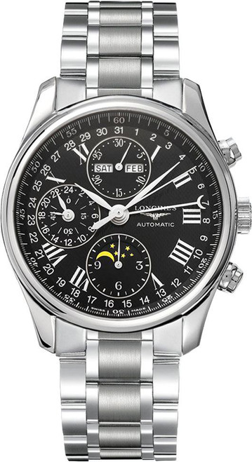 LONGINES Master Collection Chronograph Black Dial Men'S Watch L2.673.4.51.6 Image 1 LONGINES Master Collection Chronograph Black Dial Men'S Watch L2.673.4.51.6 Image 1