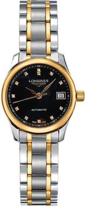 LONGINES Master Collection Black Dial Two-Tone Women'S Watch L2.128.5.57.7 Image 1 LONGINES Master Collection Black Dial Two-Tone Women'S Watch L2.128.5.57.7 Image 1