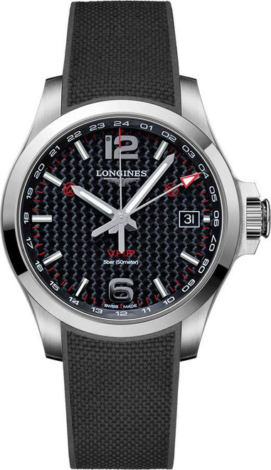 LONGINES Conquest V.H.P. Gmt Men'S Watch L3.718.4.66.9 Image 1