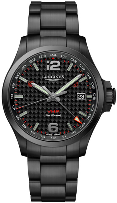 LONGINES Conquest V.H.P. Gmt Quartz 43Mm Men'S Watch L3.728.2.66.6 Image 1 LONGINES Conquest V.H.P. Gmt Quartz 43Mm Men'S Watch L3.728.2.66.6 Image 1