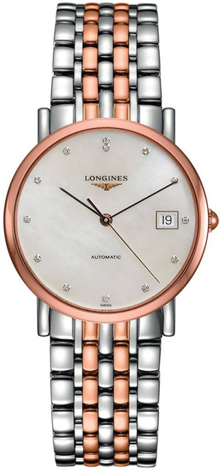 LONGINES Elegant Collection Rose Gold Automatic Watch L4.809.5.87.7 Image 1