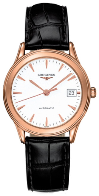 LONGINES Flagship 18K Rose Gold Men'S Watch L4.774.8.22.2 Image 1