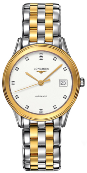 LONGINES Flagship White Diamond Dial Men'S Dress Watch L4.774.3.27.7 Image 1 LONGINES Flagship White Diamond Dial Men'S Dress Watch L4.774.3.27.7 Image 1