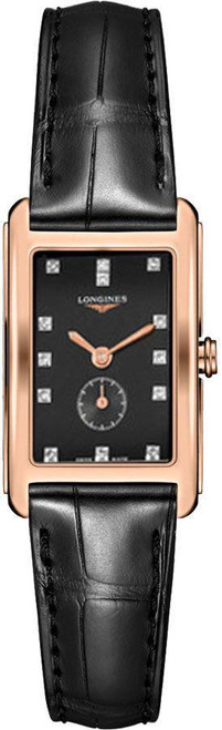 LONGINES Dolcevita Black Dial Rose Gold Women'S Watch L5.512.8.57.0 Image 1