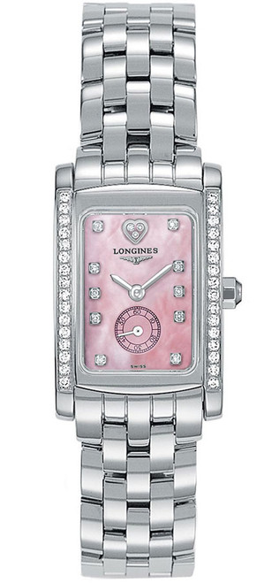 LONGINES Dolcevita Pearl Pink & Diamond Dial Women'S Watch L5.155.0.93.6 Image 1