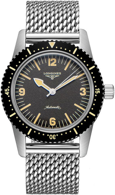 LONGINES Heritage Skin Diver Black Dial Men'S Watch L2.822.4.56.6 Image 1 LONGINES Heritage Skin Diver Black Dial Men'S Watch L2.822.4.56.6 Image 1