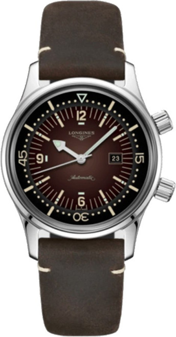 LONGINES Heritage Legend Diver Brown Dial Unisex Watch L3.374.4.60.0 Image 1 LONGINES Heritage Legend Diver Brown Dial Unisex Watch L3.374.4.60.0 Image 1